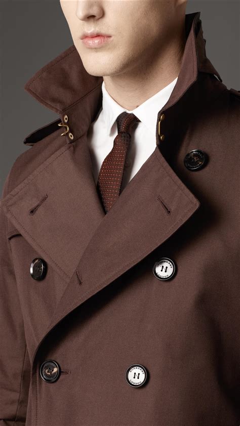 brown burberry trench coat mens|Burberry gabardine trench coats men's.